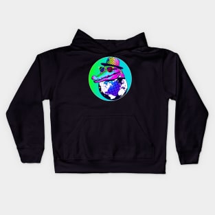 Pimping gator is planning world domination Kids Hoodie